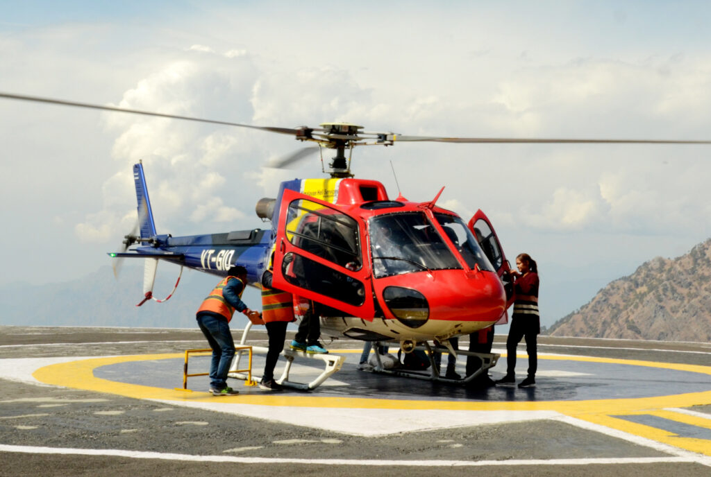 Helicopter at Vaishno devi